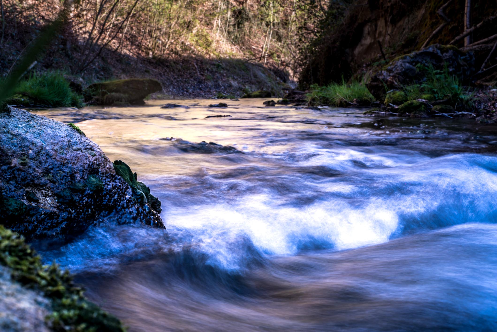 A .3 second exposure of the "Chräbsbach" in Zollikofen